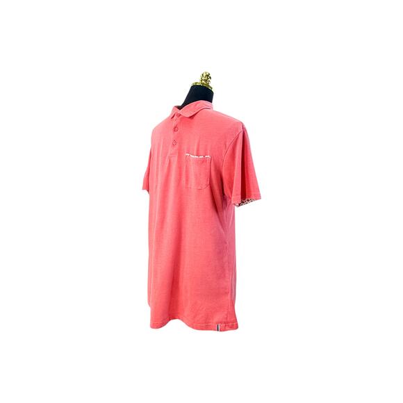 Soul of London Men's Coral Polo Shirt - Size Medium - Picture 2 of 8